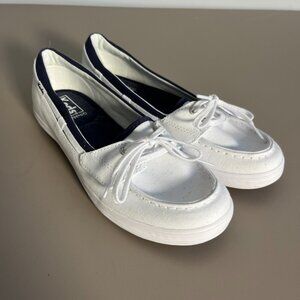 Women's Keds Ortholite Comfort Boat Shoes Size 7 M white